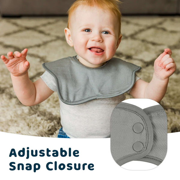 Tiny Twinkle - Kaffle Roundabout Bib 3 Pack - Slate Set-Panda Kids and Baby