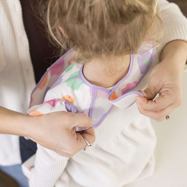 Tiny Twinkle - Mess-Proof Easy Bib Pack of 3 - Floral Pop-Panda Kids and Baby