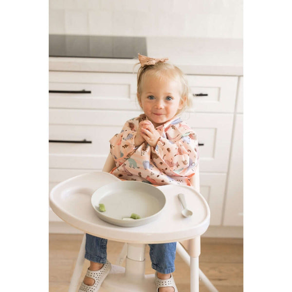 Tiny Twinkle - Mess Proof Long Sleeve Bibs - Aussie Animals Pink-Panda Kids and Baby