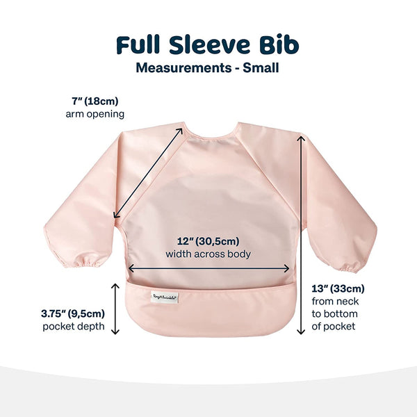 Tiny Twinkle - Mess-proof Full Long Sleeve Bib 2 Pack - Rose, Burgundy-Panda Kids and Baby