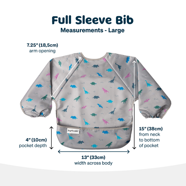 Tiny Twinkle - Mess-proof Full Sleeve Bib - Leopard-Panda Kids and Baby