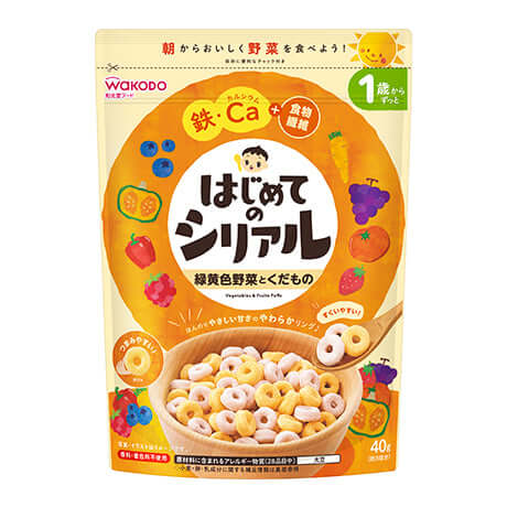 WAKODO - First Cereal Vegetables & Fruits Puffs 40g-Panda Kids and Baby