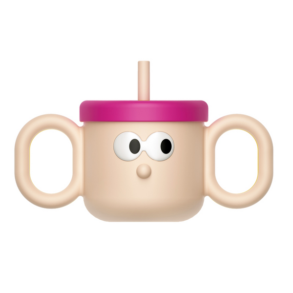 Octoto - Kids Stainless Steel Straw Cup-Panda Kids and Baby