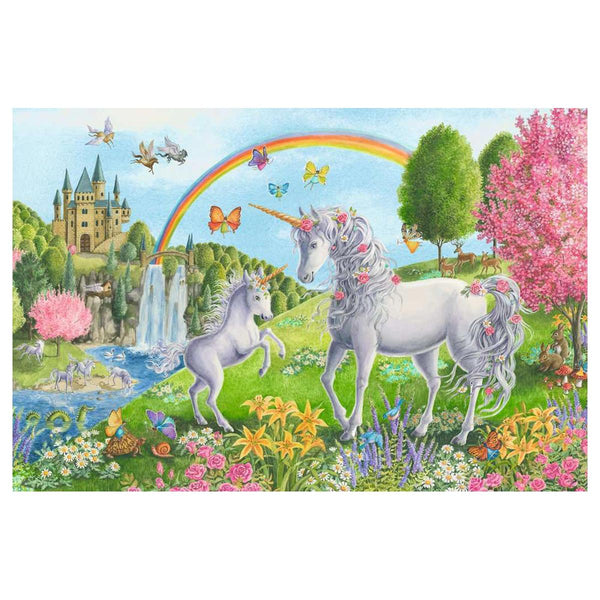 Ravensburger - Prancing Unicorns Floor Jigsaw Puzzle - 24pcs-Panda Kids and Baby