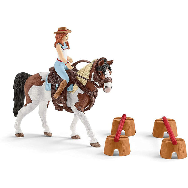 Schleich - Hannah's Western Riding Set-Panda Kids and Baby
