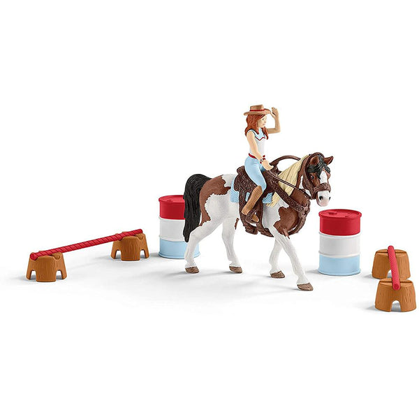 Schleich - Hannah's Western Riding Set-Panda Kids and Baby