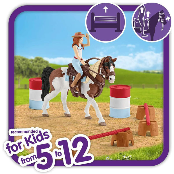 Schleich - Hannah's Western Riding Set-Panda Kids and Baby