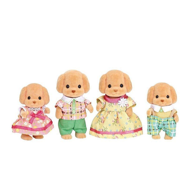 Sylvanian Families - Toy Poodle Family - SF5259-Panda Kids and Baby