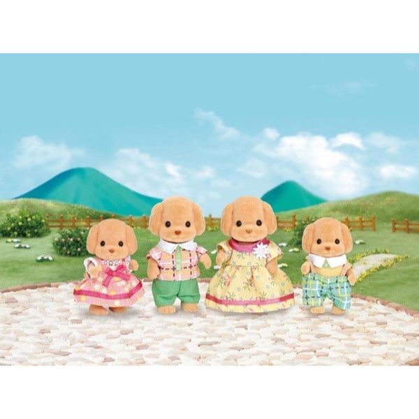 Sylvanian Families - Toy Poodle Family - SF5259-Panda Kids and Baby