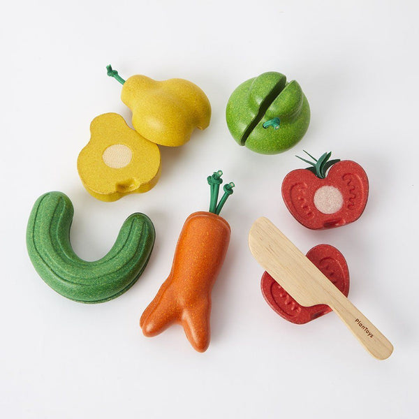 PlanToys - Wonky Fruit & Vegetables - PT3495-Panda Kids and Baby