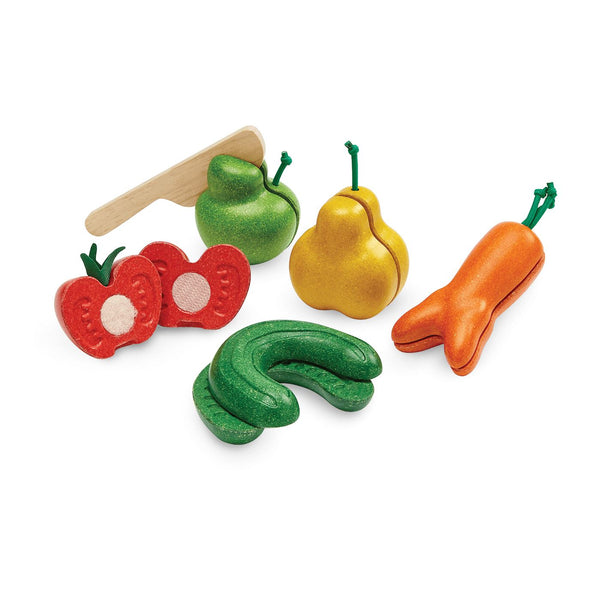 PlanToys - Wonky Fruit & Vegetables - PT3495-Panda Kids and Baby