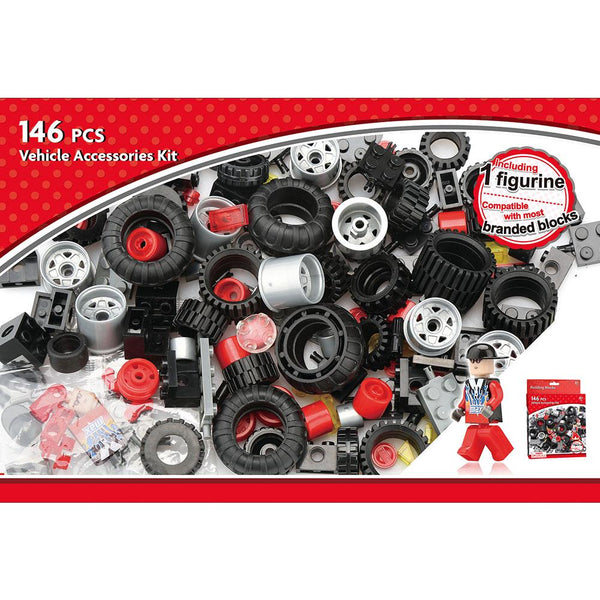 Panda Kids & Baby - 146pcs Blocks - Vehicle Accessories Kit-Panda Kids and Baby