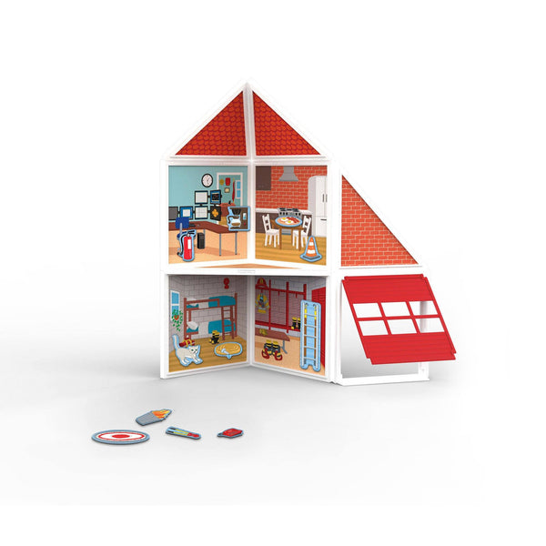 Melissa & Doug - Magnetivity Fire Station-Panda Kids and Baby