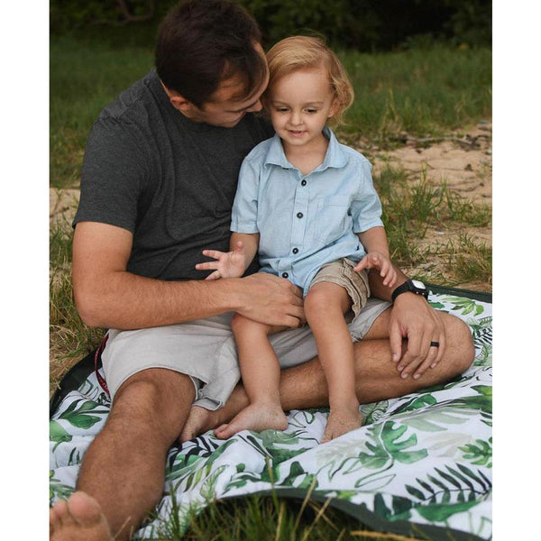 Little Unicorn - Outdoor Blanket - 5 x 7 - Tropical Leaf-Panda Kids and Baby