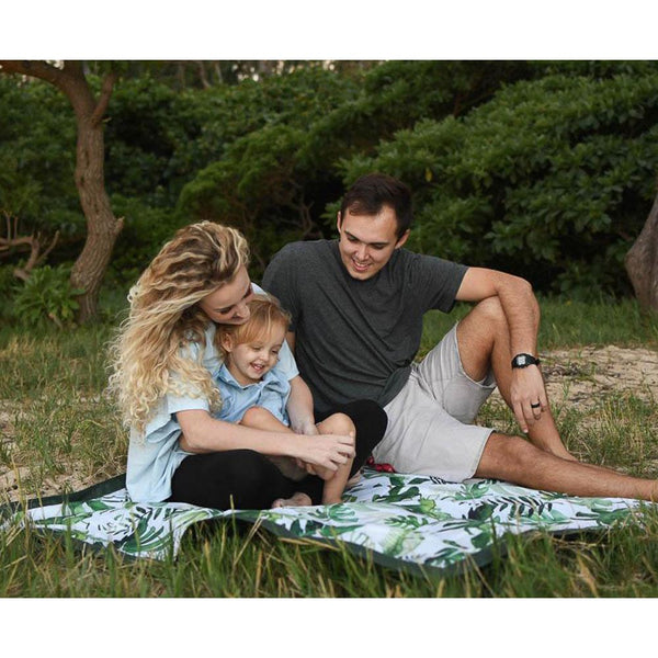 Little Unicorn - Outdoor Blanket - 5 x 7 - Tropical Leaf-Panda Kids and Baby