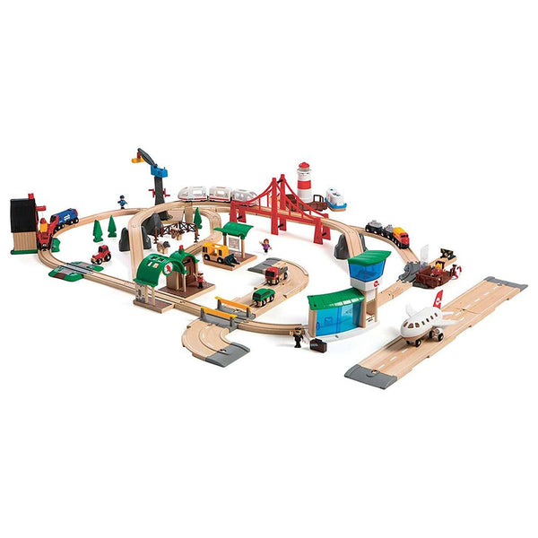 BRIO Set - Railway World Deluxe Set - 106 Pieces-Panda Kids and Baby