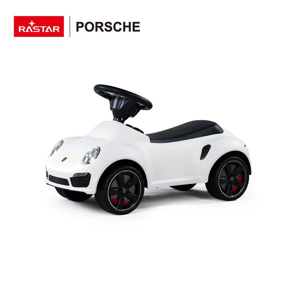 RASTAR - Licensed Porsche 911 Foot to floor Push Car - White-Panda Kids and Baby