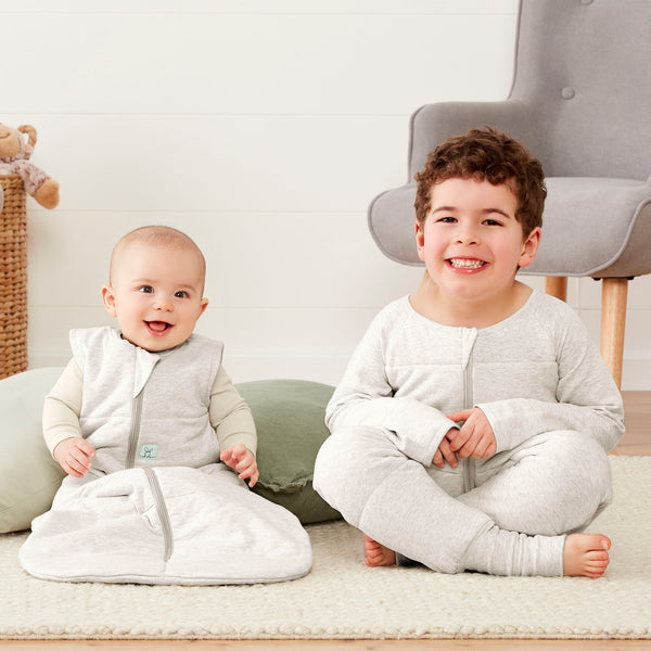 ergoPouch - Jersey Sleeping Bag - 2.5tog Grey Marle-Panda Kids and Baby