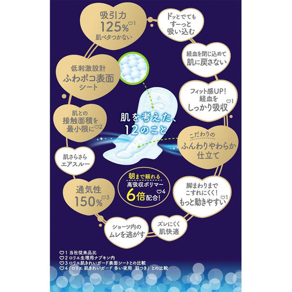 KAO Lauríer - Happy Skin Super Slim Especially for Night Use with Wings 35cm - 10pcs-Panda Kids and Baby