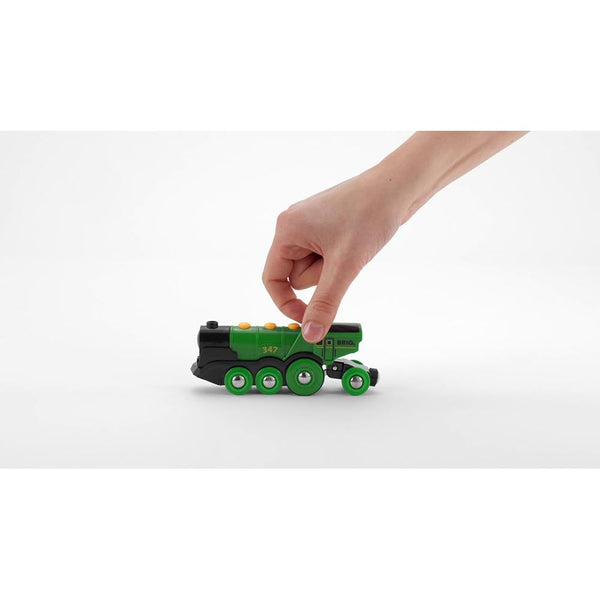 BRIO - Big Green Action Locomotive-Panda Kids and Baby