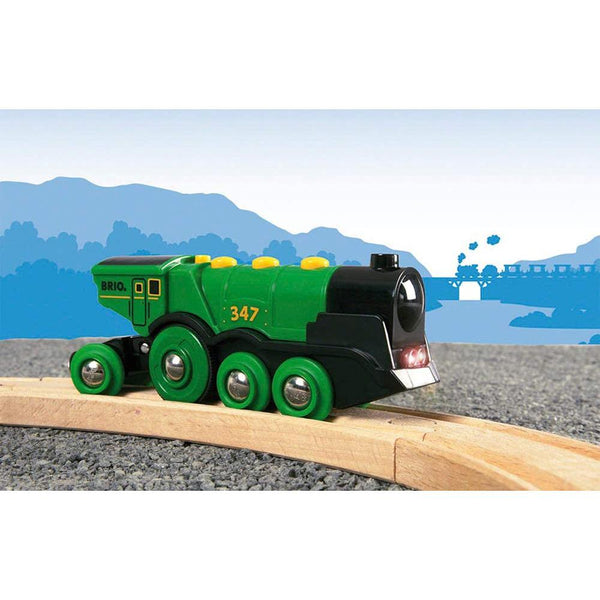 BRIO - Big Green Action Locomotive-Panda Kids and Baby