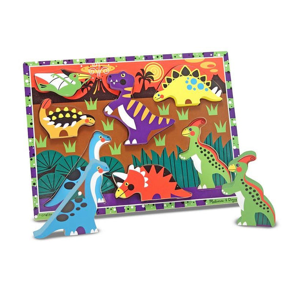 Melissa & Doug - Dinosaurs Chunky Puzzle-Panda Kids and Baby