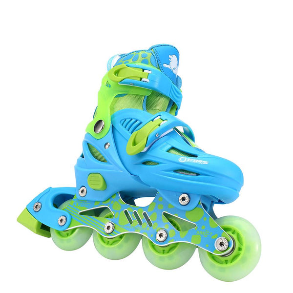 Cougar - Kids Inline Roller Skate Set for Beginner with Helmet and Protection Kit - Blue-Panda Kids and Baby