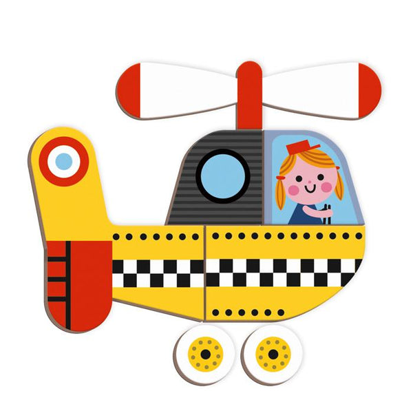 Janod - Racers Magnetibook-Panda Kids and Baby