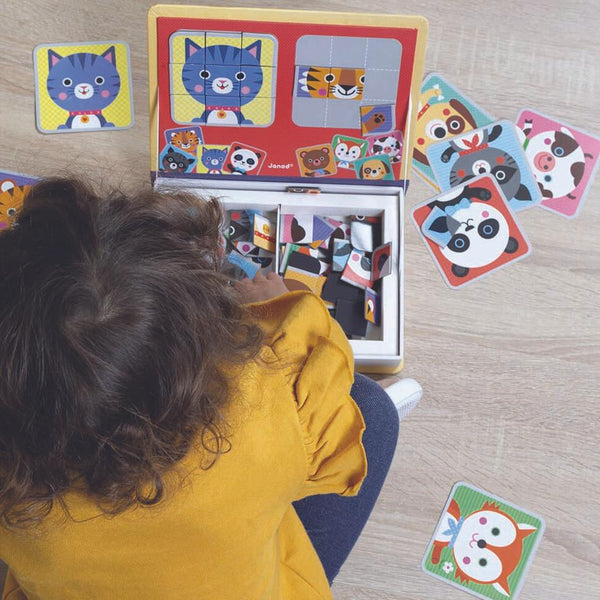 Janod - Mix & Match Magnetibook-Panda Kids and Baby