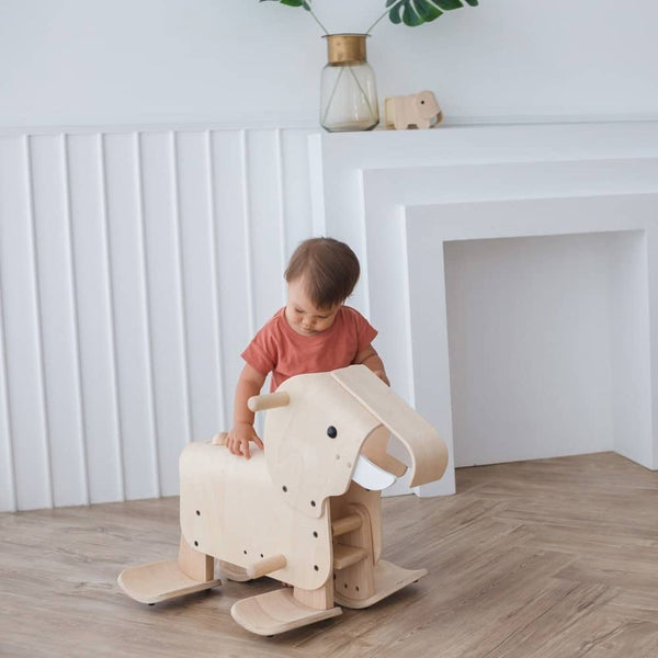 PlanToys - Walking Elephant - PT3503-Panda Kids and Baby