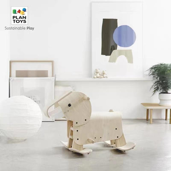 PlanToys - Walking Elephant - PT3503-Panda Kids and Baby