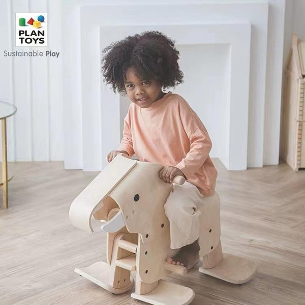 PlanToys - Walking Elephant - PT3503-Panda Kids and Baby