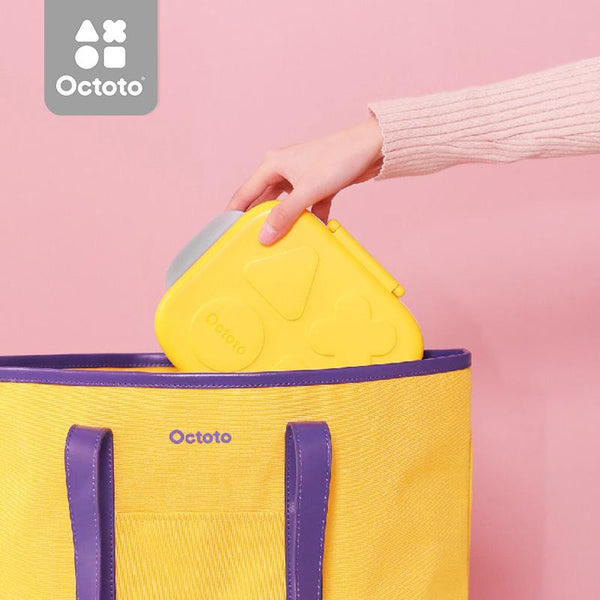 Octoto - Kids Stainless Steel 2 Compartments Divided Plate Dining Set Plus-Panda Kids and Baby