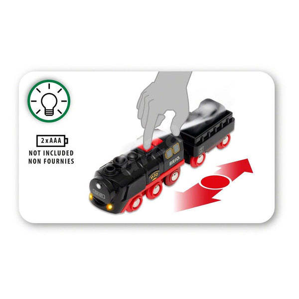 BRIO B/O - Steaming Train - 3 Pieces-Panda Kids and Baby