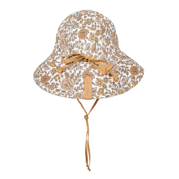 Bedhead Hats - 'Wanderer' Girls Reversible Panelled Bucket Sun Hat - Marie & Maize-Panda Kids and Baby