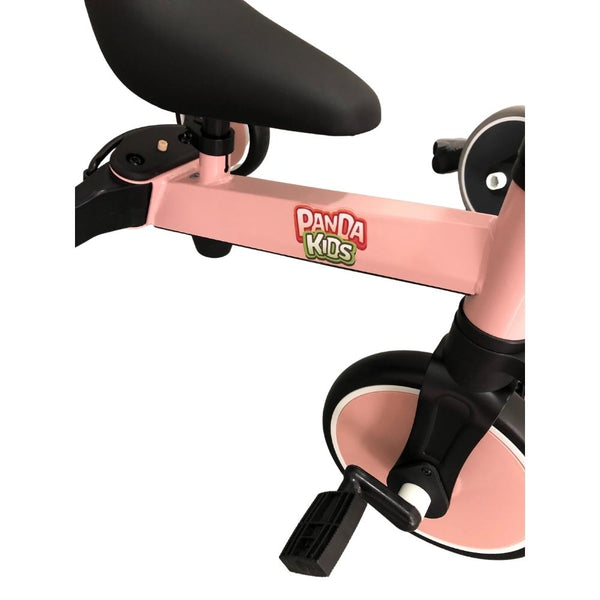 Panda Kids & Baby - 2 in 1 Foldable Balance Bike & Tricycle With Push Bar - Yellow-Panda Kids and Baby