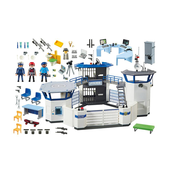 Playmobil - Police Headquarters with Prison - PMB6919-Panda Kids and Baby