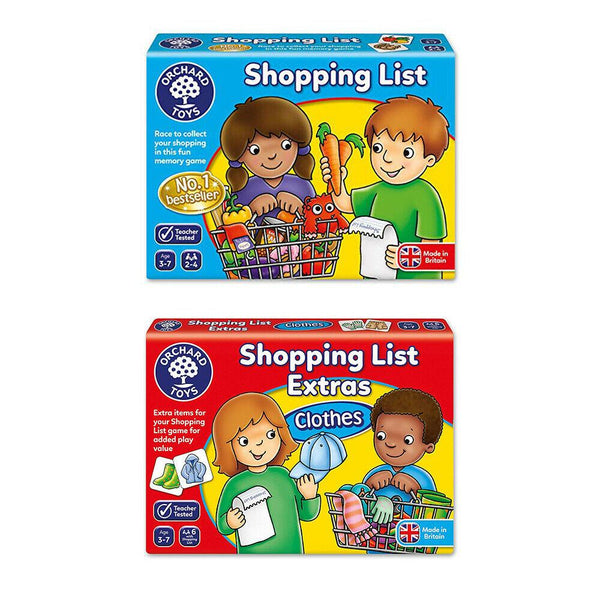 Orchard Toys - Shopping List /Fruit & Veg Extra/ Clothes Extra-Panda Kids and Baby