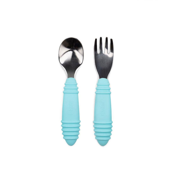 Bumkins - Spoon and Fork - Multi Colours Available-Panda Kids and Baby