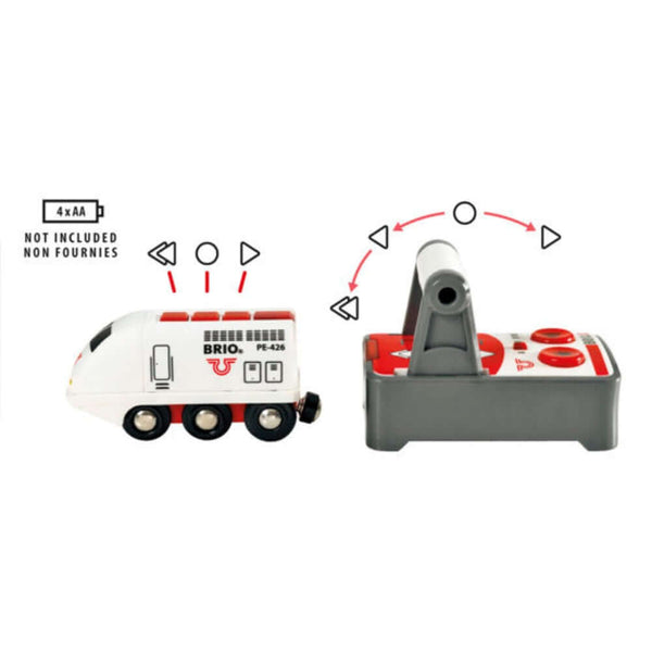 BRIO - RC Travel Train 4 pieces-Panda Kids and Baby