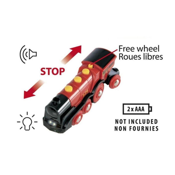 BRIO B/O - Mighty Red Action Locomotive-Panda Kids and Baby