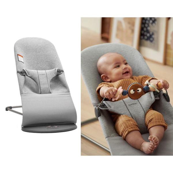 Babybjörn BOUNCER Bliss - Light Grey - 3D JERSEY-Panda Kids and Baby