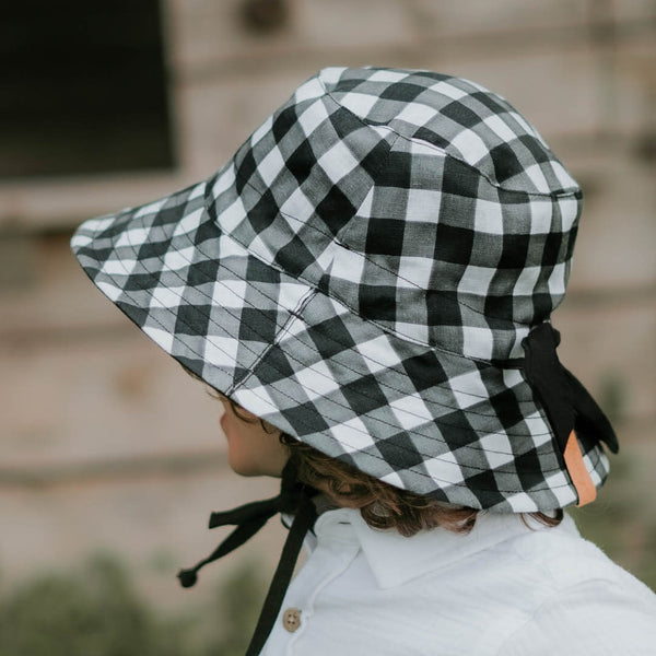 Bedhead - 'Explorer' Kids Reversible Classic Bucket Hat - Blake & Ebony-Panda Kids and Baby