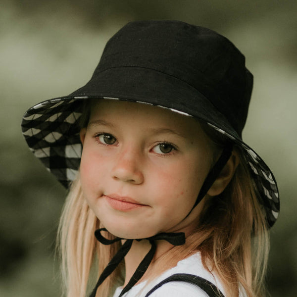 Bedhead - 'Explorer' Kids Reversible Classic Bucket Hat - Blake & Ebony-Panda Kids and Baby