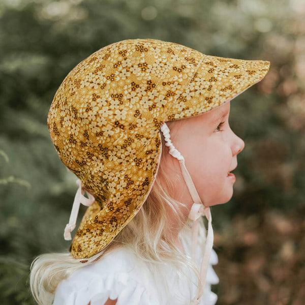 Bedhead Hats - 'Lounger' Baby Reversible Flap Sun Hat - Farah & Flax-Panda Kids and Baby