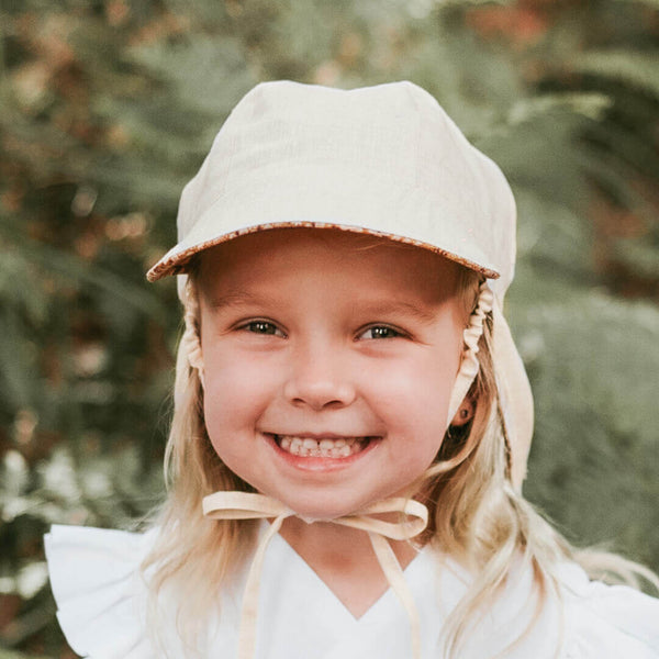 Bedhead Hats - 'Lounger' Baby Reversible Flap Sun Hat - Farah & Flax-Panda Kids and Baby