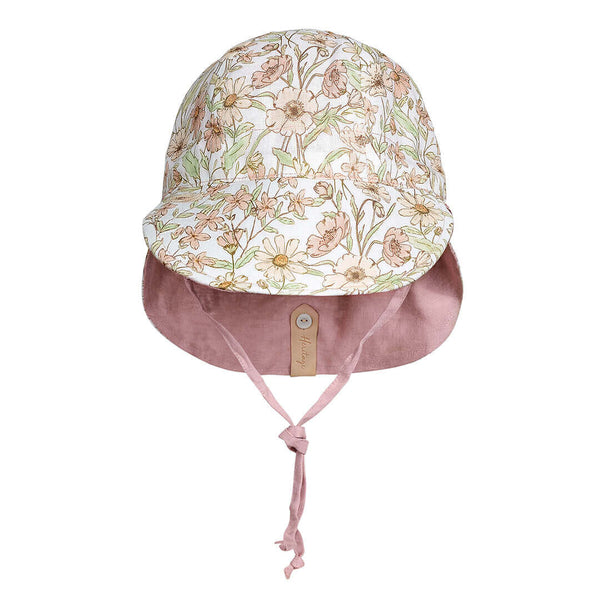 Bedhead Hats - 'Lounger' Baby Reversible Flap Sun Hat - Poppy & Rosa-Panda Kids and Baby