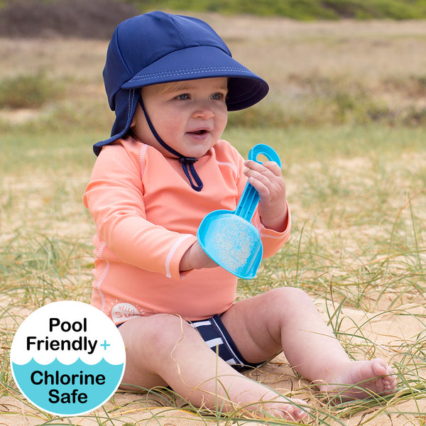 Bedhead-Kids Rash Vest UPF50+ - Peach-Panda Kids and Baby