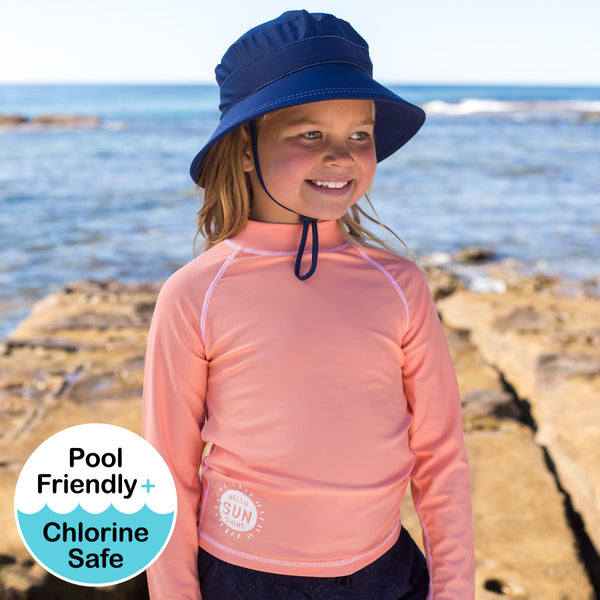 Bedhead-Kids Rash Vest UPF50+ - Peach-Panda Kids and Baby