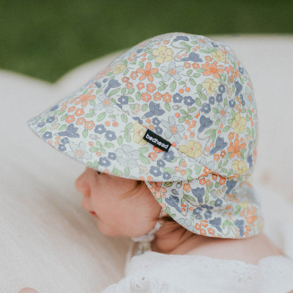 Bedhead - Legionnaire Flap Sun Hat - Bluebell-Panda Kids and Baby